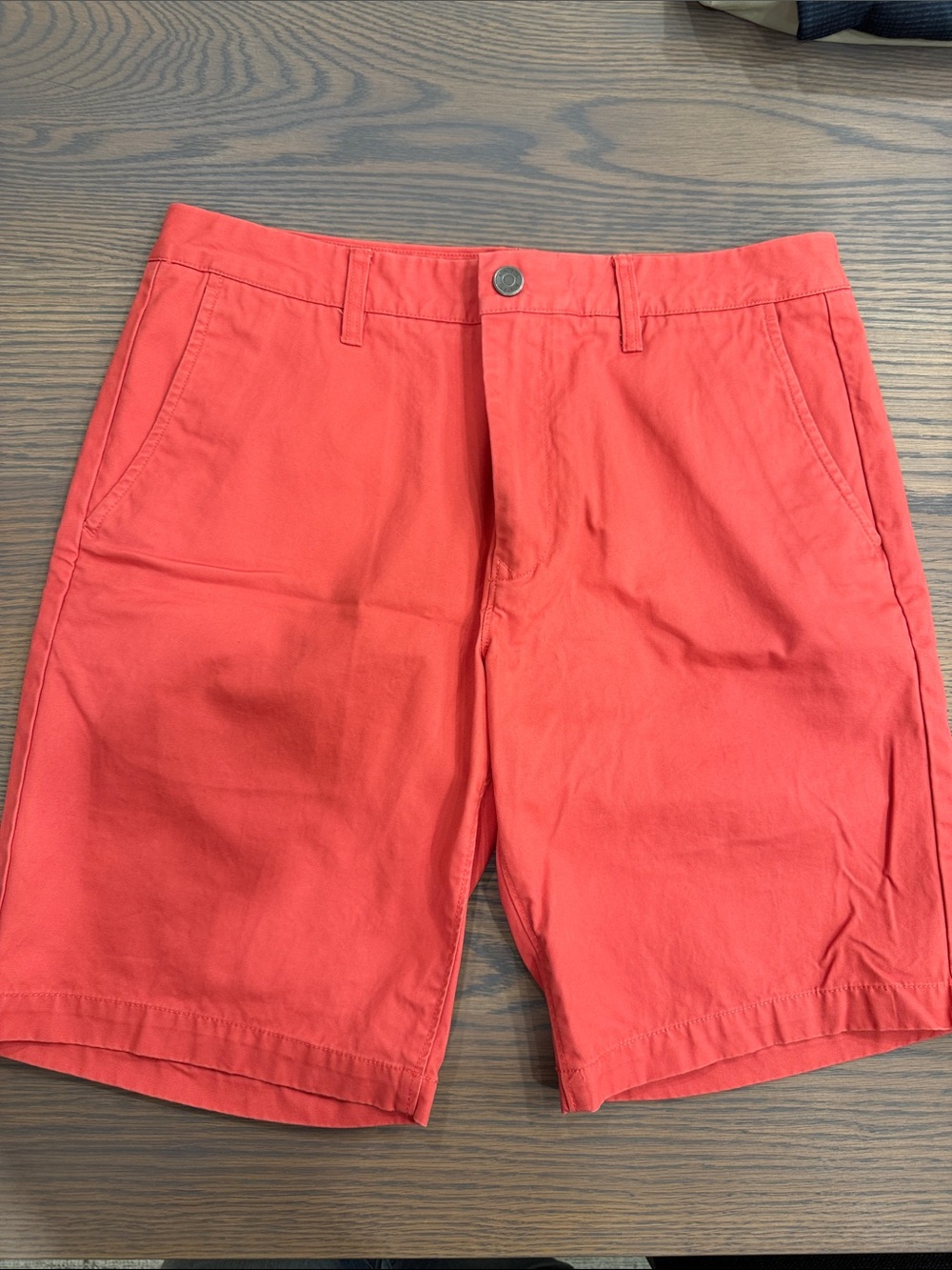 Bonobos Men's Coral-Red Flat Front Shorts